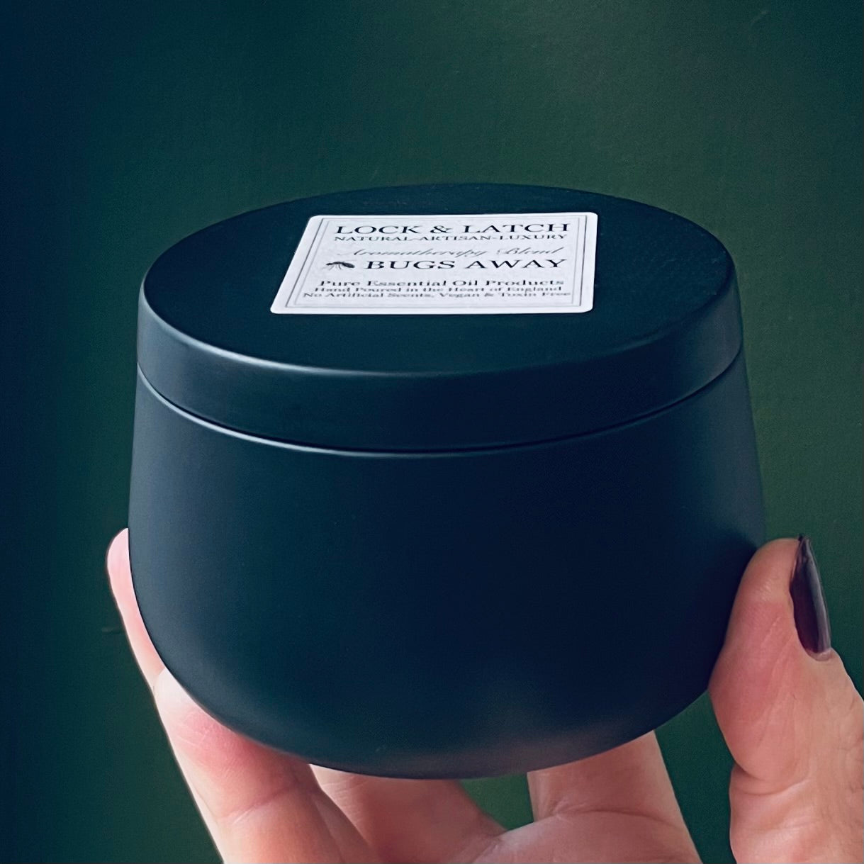 BUGS AWAY Candle-Peppermint, Eucalyptus & Citronella