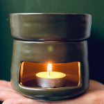 THE STATEMENT Burner Gift Set in Dark Olive with 12 Free Melts