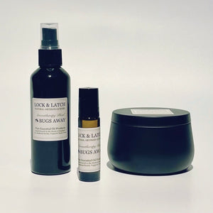 BUGS AWAY Candle, Spray and Roller Ball-Peppermint, Eucalyptus & Citronella