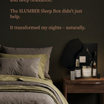 Black SLUMBER Sleep Box with Real Mulberry Silk Sleep Mask
