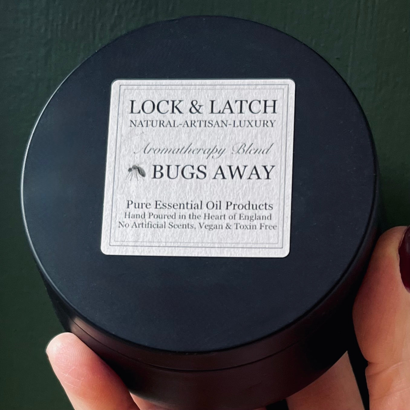 BUGS AWAY Candle-Peppermint, Eucalyptus & Citronella