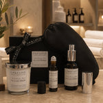 Black SLUMBER Sleep Box with Real Mulberry Silk Sleep Mask
