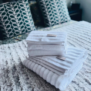 100% Egyptian Cotton Ribbed Towels