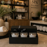 Black CHOOSE YOUR WELLNESS RANGE-Trio of Aromatherapy Candles