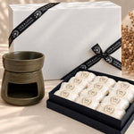 Light Gray ‘THE OLIVE’ Burner with Selection Box in Deluxe Magnetic Gift Box