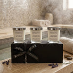 Dark Gray Blends to RELAX-Trio of Aromatherapy Candles