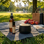Black BUGS AWAY Candle, Spray and Roller Ball-Peppermint, Eucalyptus & Citronella
