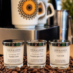 Black Coffee Shop Collection-Trio of Essential Oil Candles