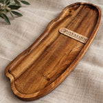 Gray HALF PRICE! Acacia wood display tray