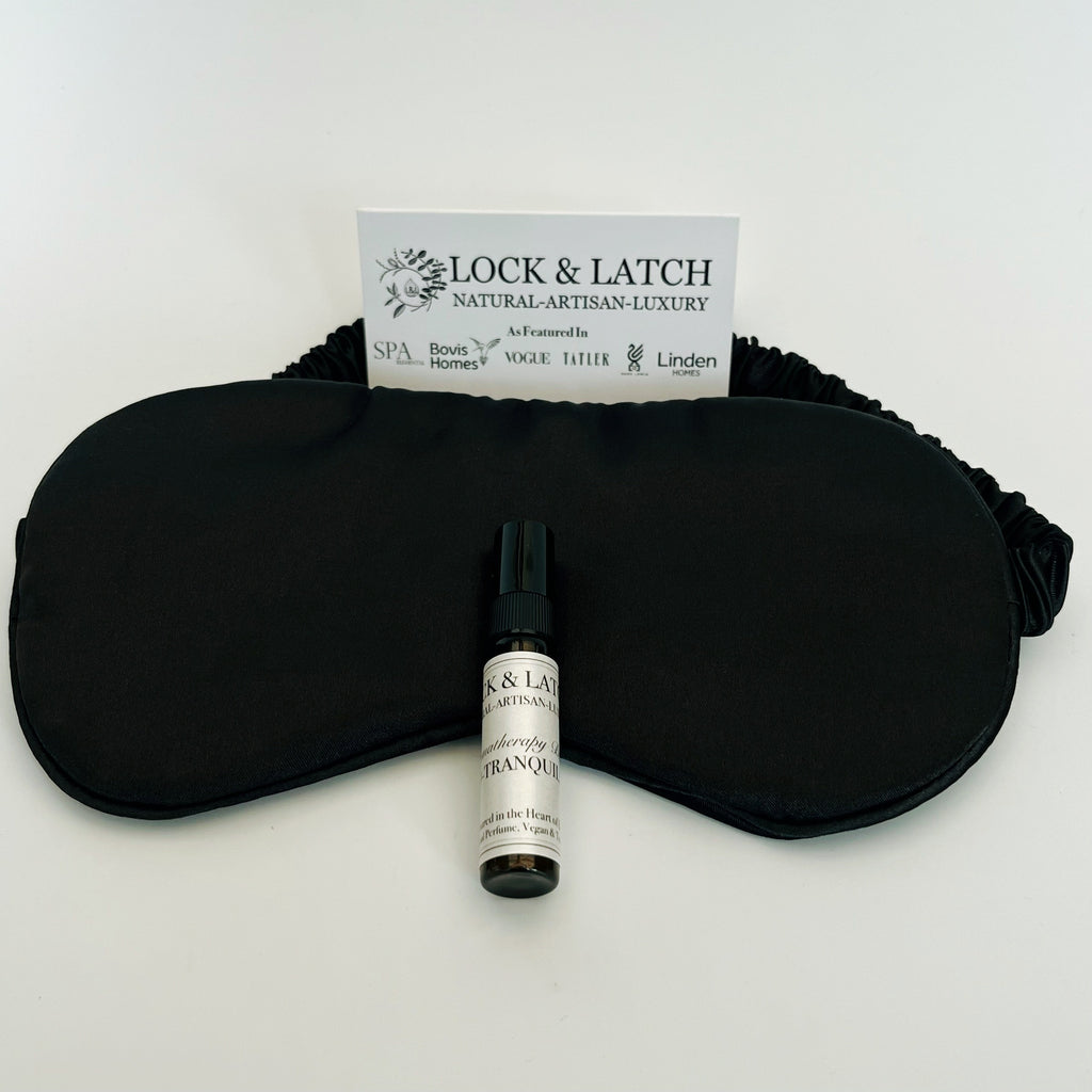 Real Mulberry Silk Sleep Mask + free 5ml Tranquility Mist.