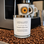 Black PUMPKIN SPICE LATTE Soy Candle
