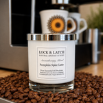 Black PUMPKIN SPICE LATTE Soy Candle
