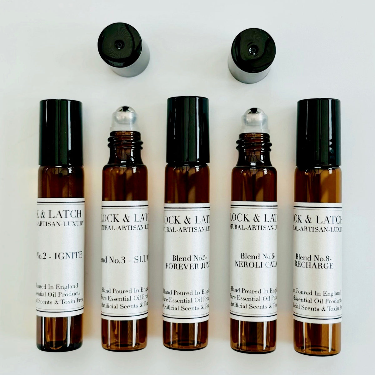 Aromatherapy Pulse Point Roller Lock & Latch